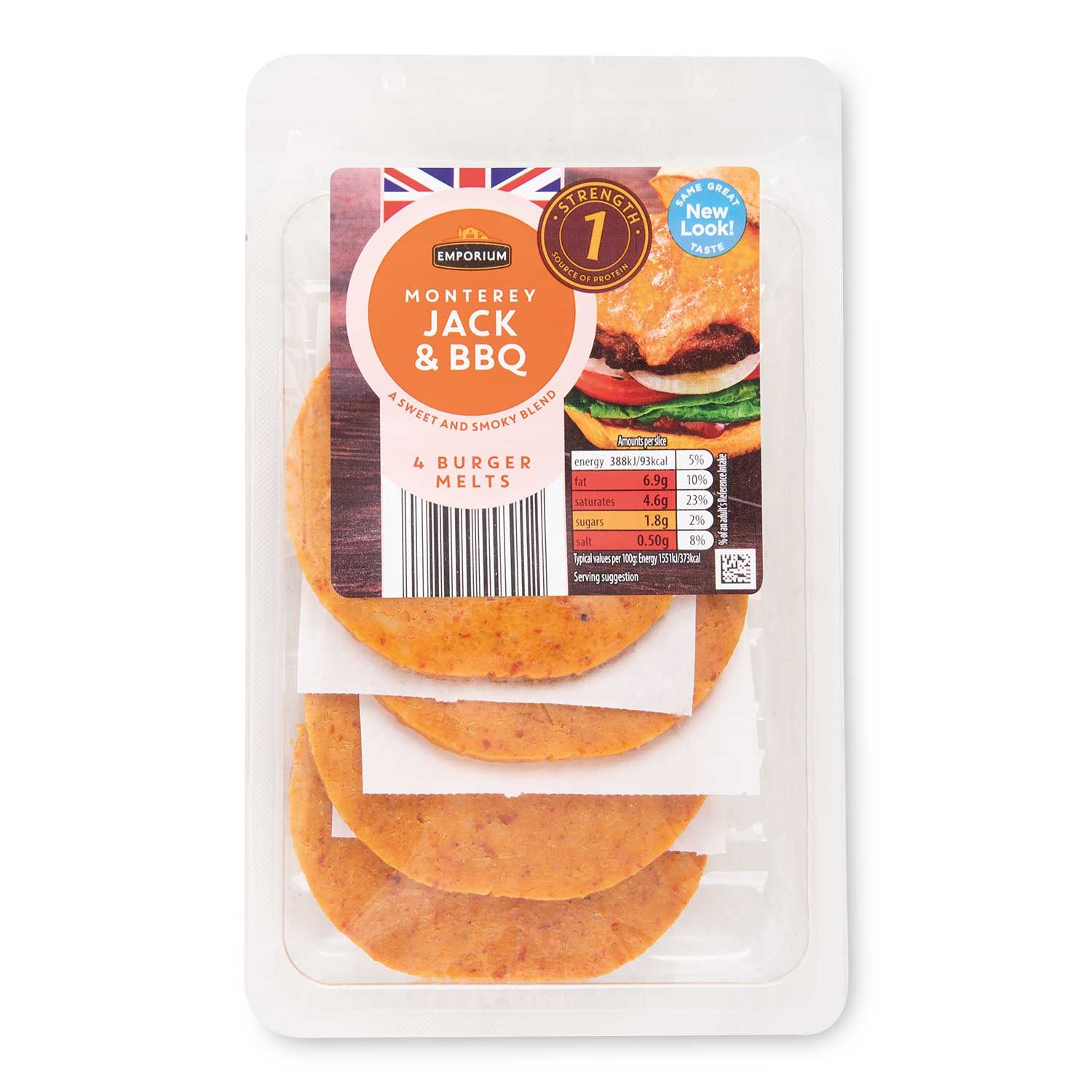 Monterey Jack & BBQ Burger Melt 100g Emporium